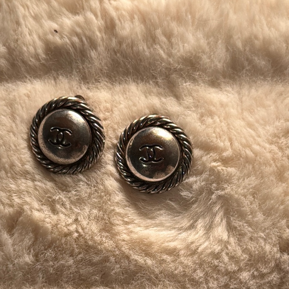 Chanel Silver Button Set